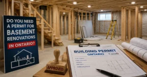 Do You Need a Permit for Basement Renovations in Ontario? (Complete Guide)